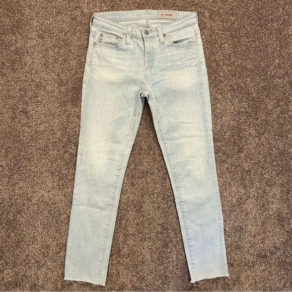 AG Adriano Goldschmied Women's Jeans Size 25 Blue Denim Prima Cigarette Crop EUC - Picture 3 of 16